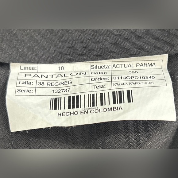 Men’s Dress Pants 38R –Navy Pinstripe –Wool Blend| NWOT| Arturo Calle Black Line - Picture 8 of 10